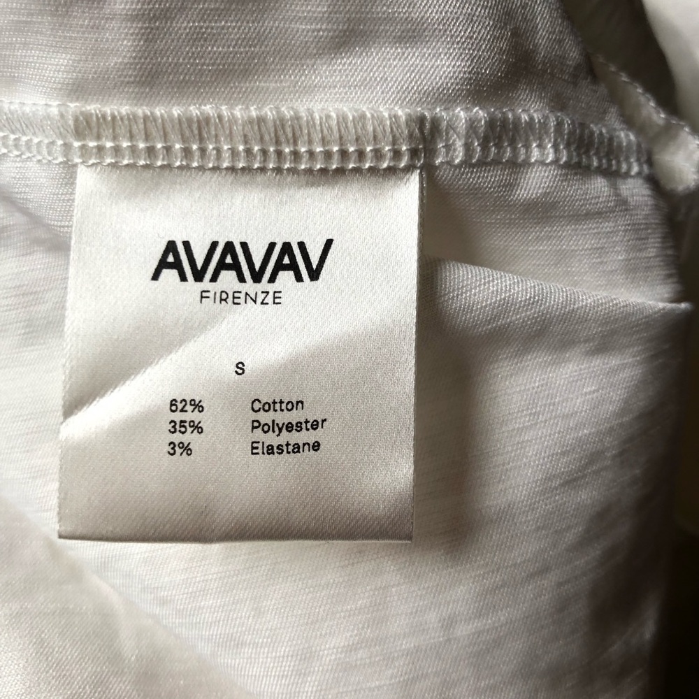 AVAVAV Smocked Midi Dress Size S White Avant-Garde Streetwear Farmhouse Peasant - Picture 8 of 9